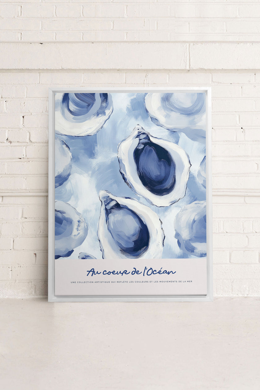 AU COEUR DE L'OCÉAN I, Oeuvre sur toile étirée