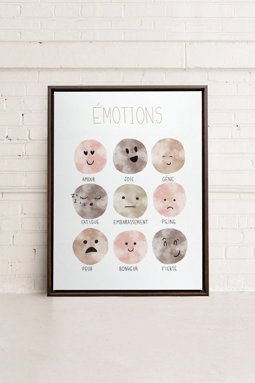 ÉMOTIONS, Oeuvre sur toile étirée