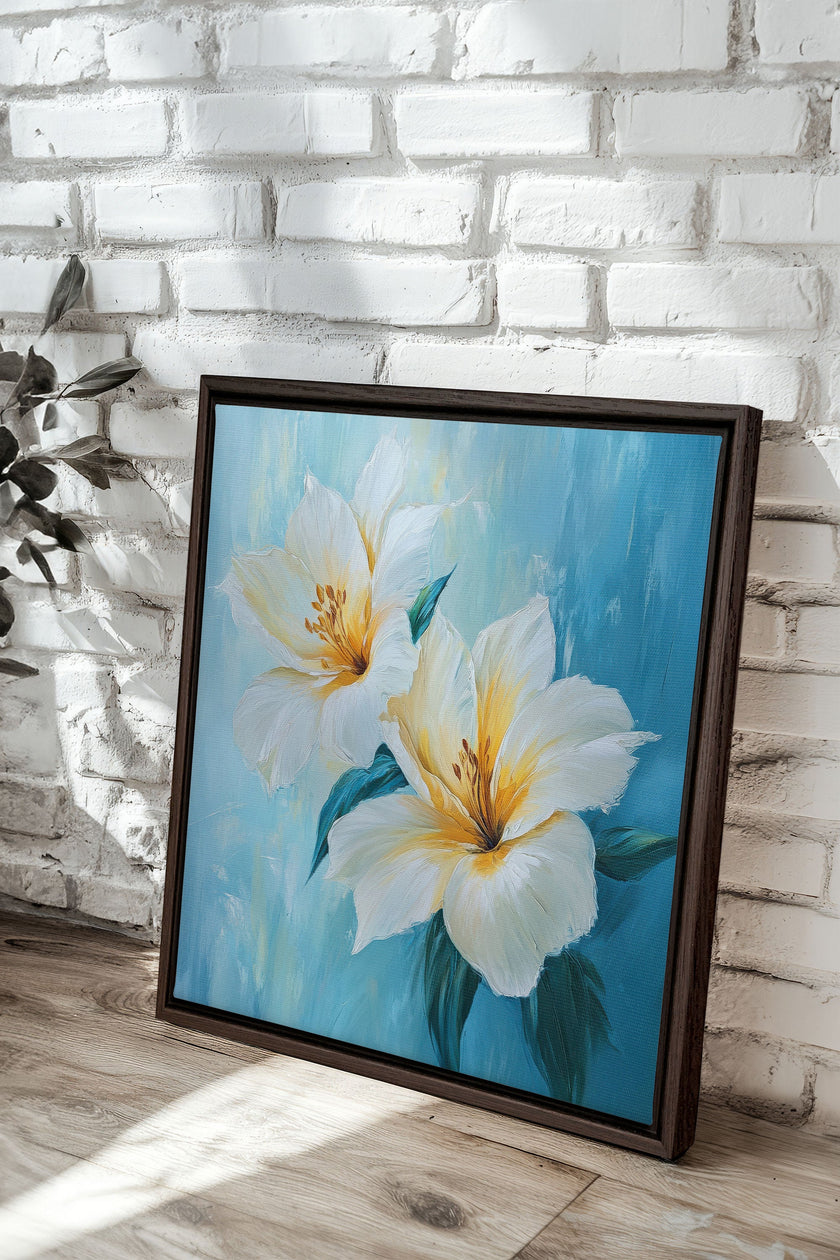 AURORE FLORALE, Oeuvre sur toile étirée