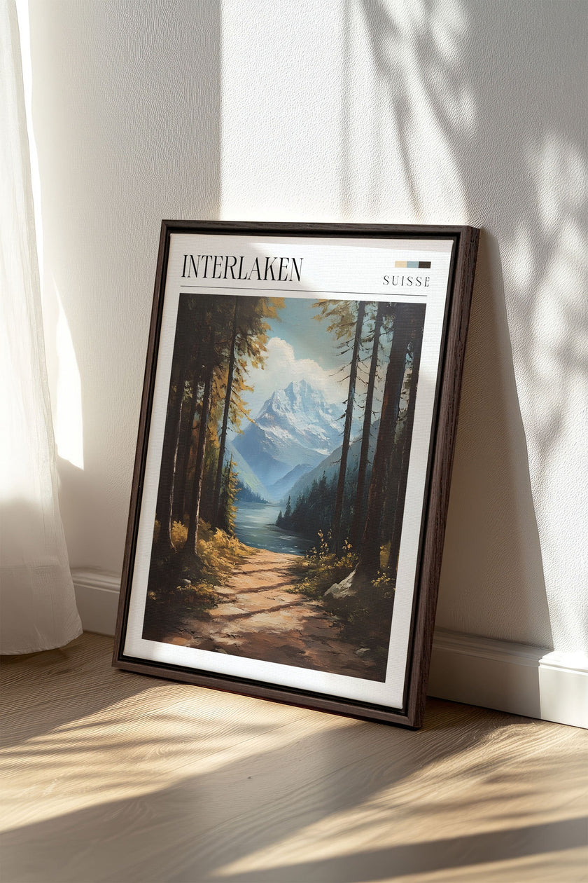 INTERLAKEN, Oeuvre sur toile étirée
