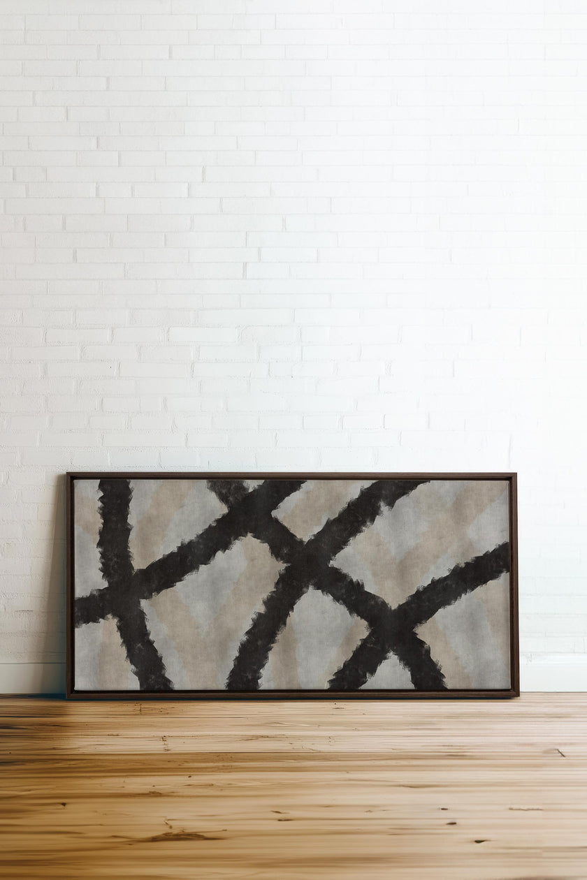 BLACK THREADS, Oeuvre sur toile étirée