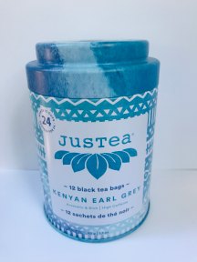 JusTea - Kenyan Earl Grey - Tea Bag Tin (12bg)
