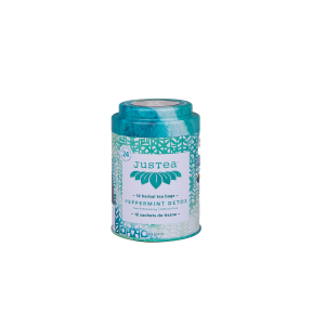 JusTea - Peppermint Detox - Tea Bag Tin (12bg)