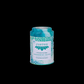 JusTea - Peppermint Detox - Tea Bag Tin (12bg)