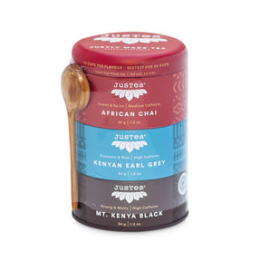 JusTea - Loose Leaf Black Tea Trio Tins (106g)