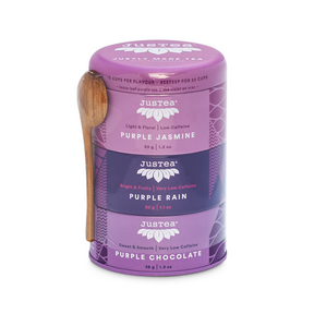 JusTea - Loose Leaf Purple Tea Trio Tins (102g)