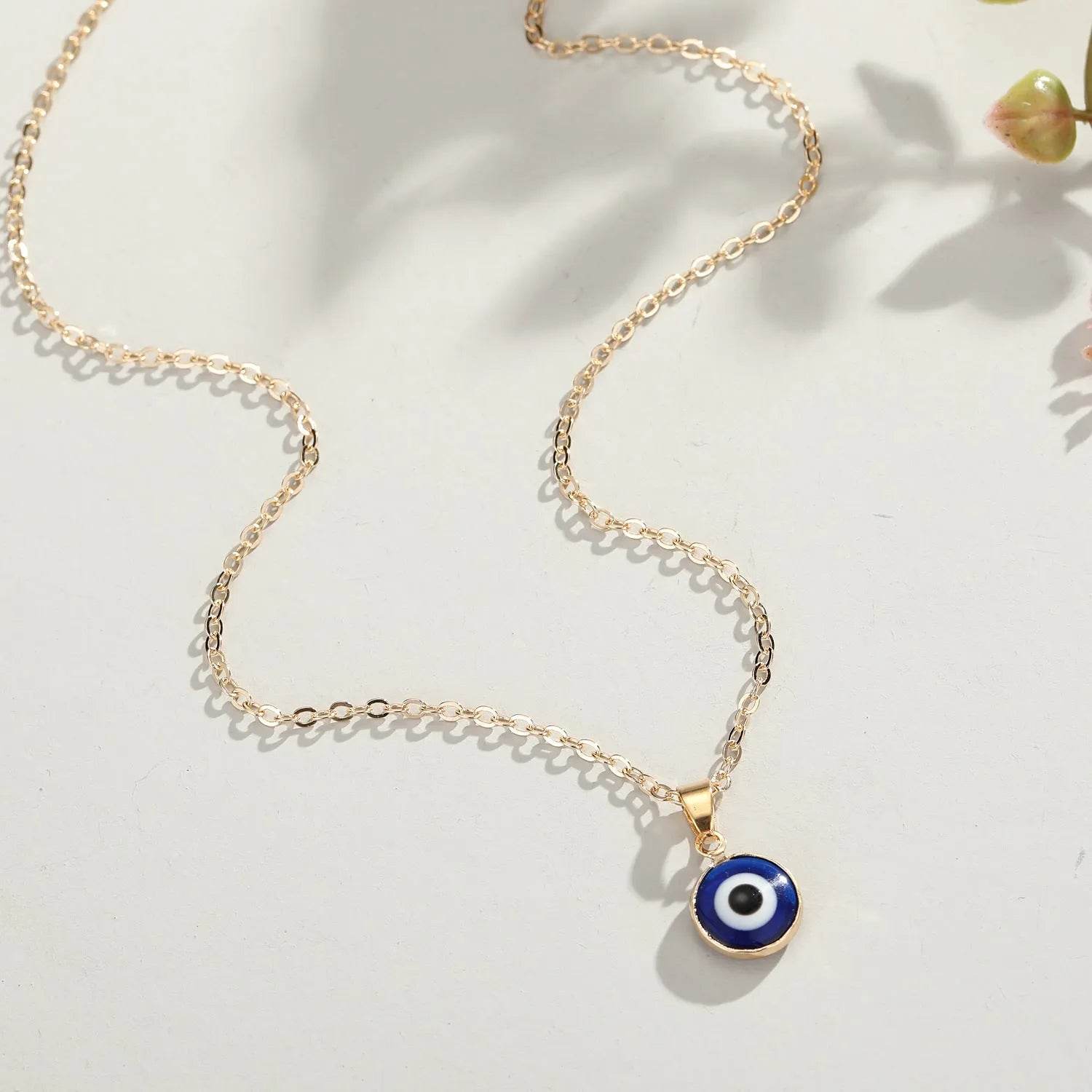 Blue eye pendant Alloy necklace chain Fashion Accessories