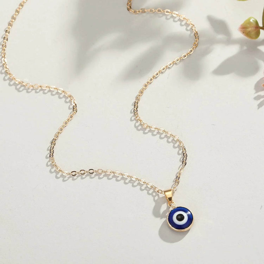 Blue eye pendant Alloy necklace chain Fashion Accessories