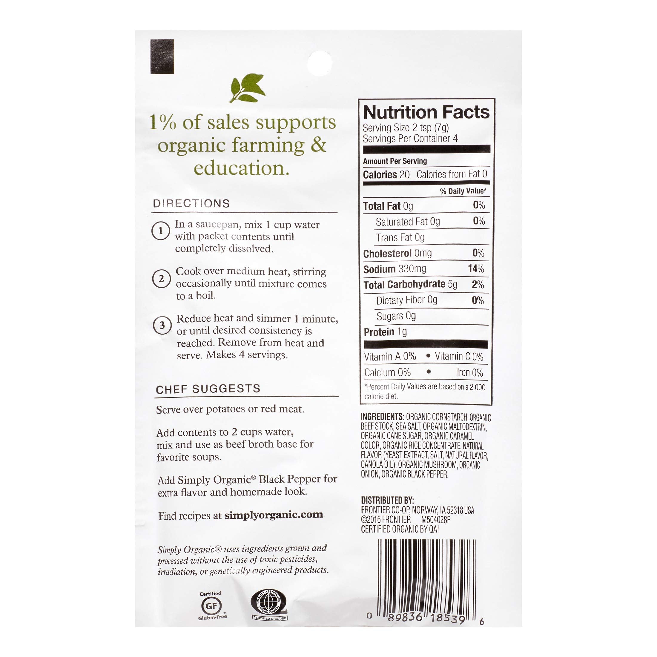 Simply Organic - Brown Gravy Seasoning Mix (28g)