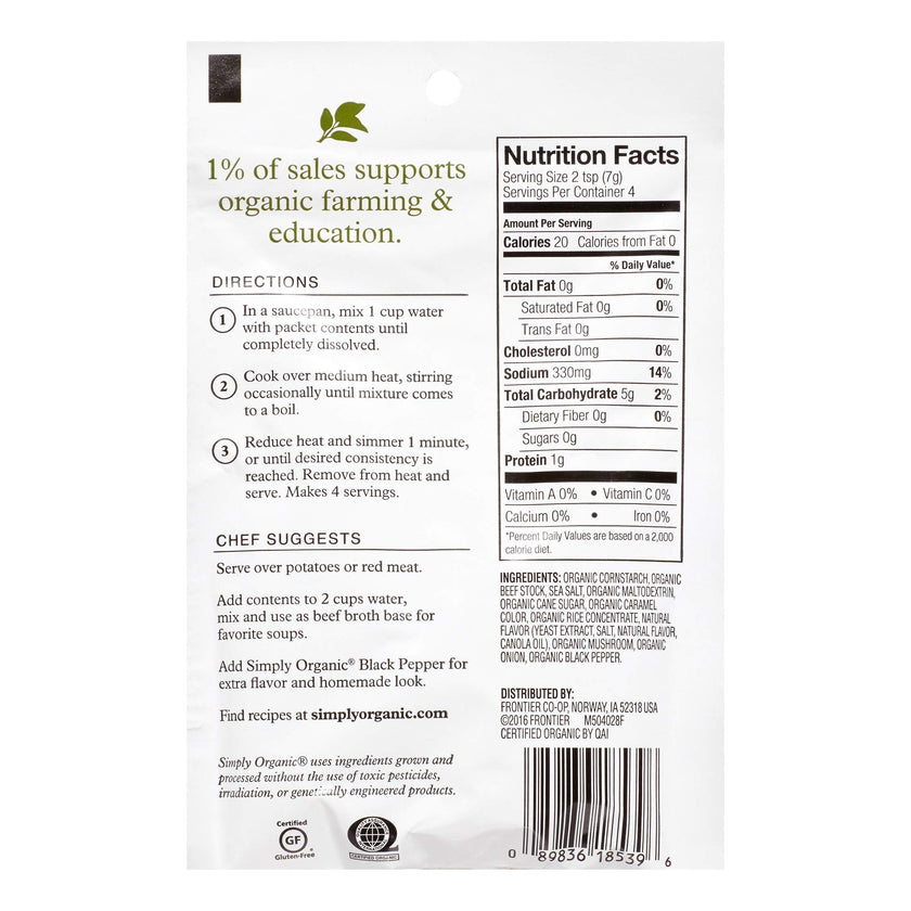 Simply Organic - Brown Gravy Seasoning Mix (28g)