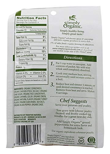 Simply Organic - Roasted Turkey Gravy Seasoning Mix (24g)