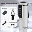 Portable Insulin Refrigerator Cup – Digital Temperature Control, USB Powered (Black & White)
