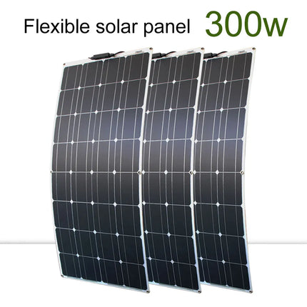 100-300w flexible solar panels 12/24v + inverter KIT