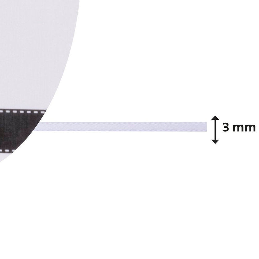 Vaessen Creative Satin Ribbon 3mmx10m White