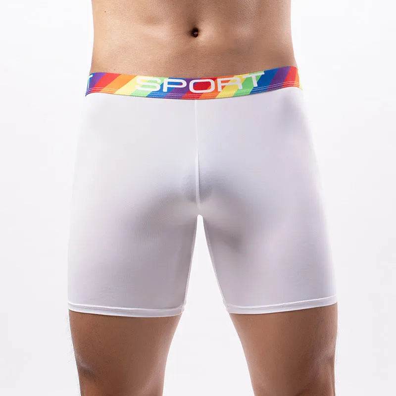 Summer Sports Spandex Plain Boxer Short Underwear for Men
