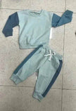 Two piece for boys Color Matching Long-sleeve Sweater Set