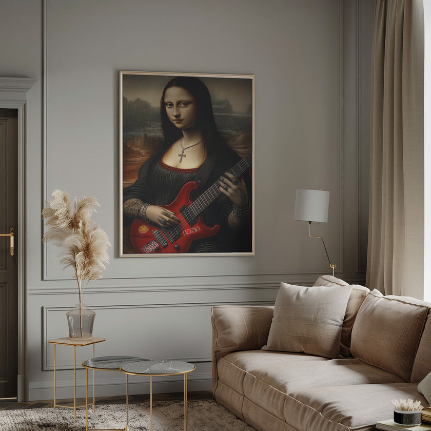 Impression sur toile de l'œuvre d'art murale Lisa Revamped