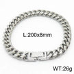 Cuban Link Chain Trimming Chain Jewelry Buckle Titanium Steel Bracelet