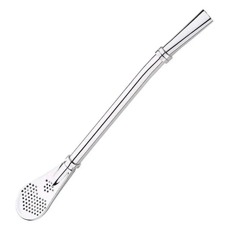 304 Stainless Steel Residue Filter Straws Spoon