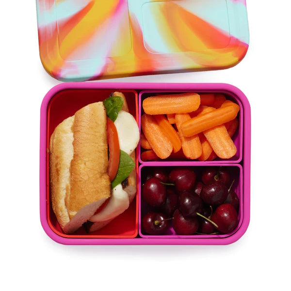 Lunchbots Build-A-Bento Large Platinum Silicone Bento Box