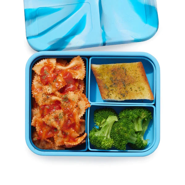 Lunchbots Build-A-Bento Large Platinum Silicone Bento Box