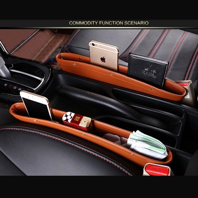 PU Leather car seat gap organizer Bag
