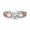 Fashion Electroplated Angel Wings Gold Crystal Women Ring