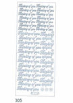 Deco Stickers - Thinking of You