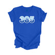 305 Miami Miami-Dade Florida USA Area Code City Skyline Gift - Unisex T-Shirt - Inspired X