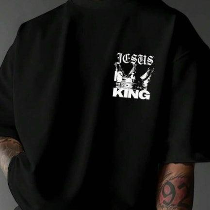 Couples Matching T-Shirts, Solid Black Casual Tee for Men and Women