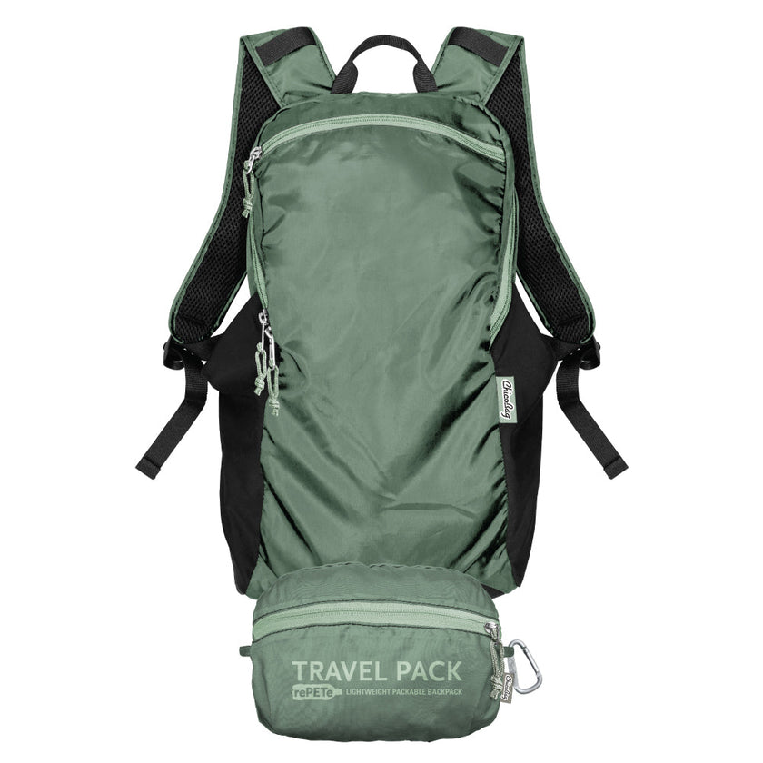 ChicoBag Travel Pack rePETe + Refine Pouchable Backpack