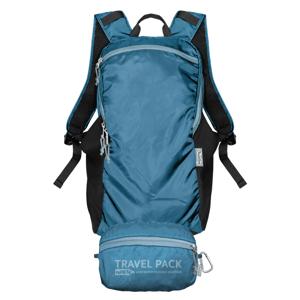 ChicoBag Travel Pack rePETe + Refine Pouchable Backpack