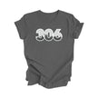 306 Regina Saskatchewan Canada Area Code City Skyline Gift - Unisex T-Shirt - Inspired X