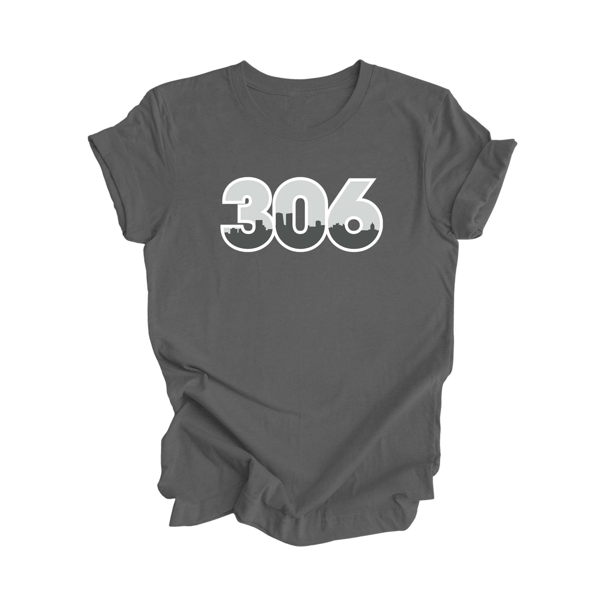 306 Regina Saskatchewan Canada Area Code City Skyline Gift - Unisex T-Shirt - Inspired X