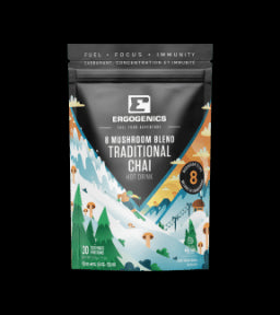 Ergogenics Nutrition - 8 Mushroom Blend - Traditional Chai (210g)