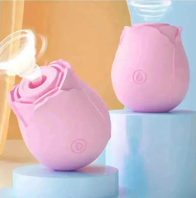 Rose Sec Sucking Tongue Licking Vibrating Toy Rose Toy for Women