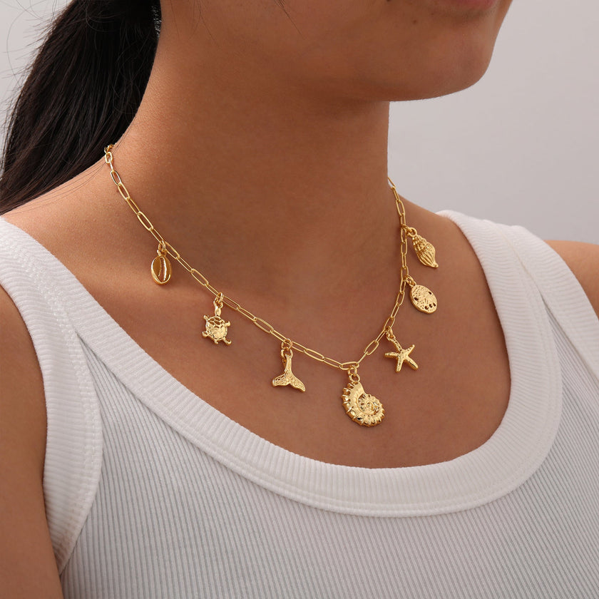 Shell Sun Starfish Beach Necklace for Women – 6 Styles | EX-STOCK Canada