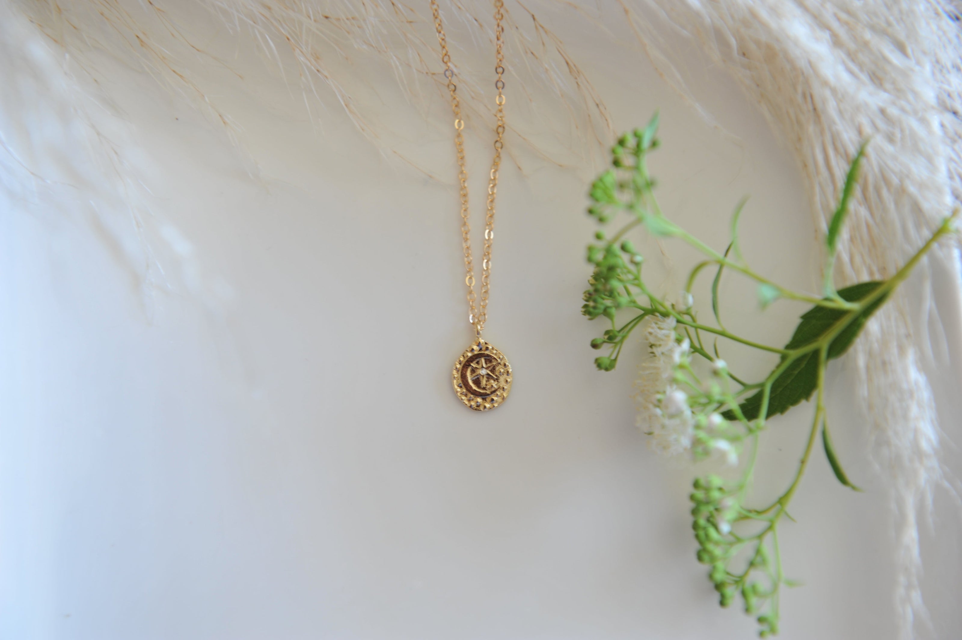 Moon + Star Necklace