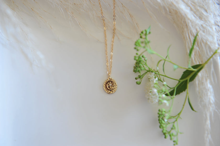 Moon + Star Necklace