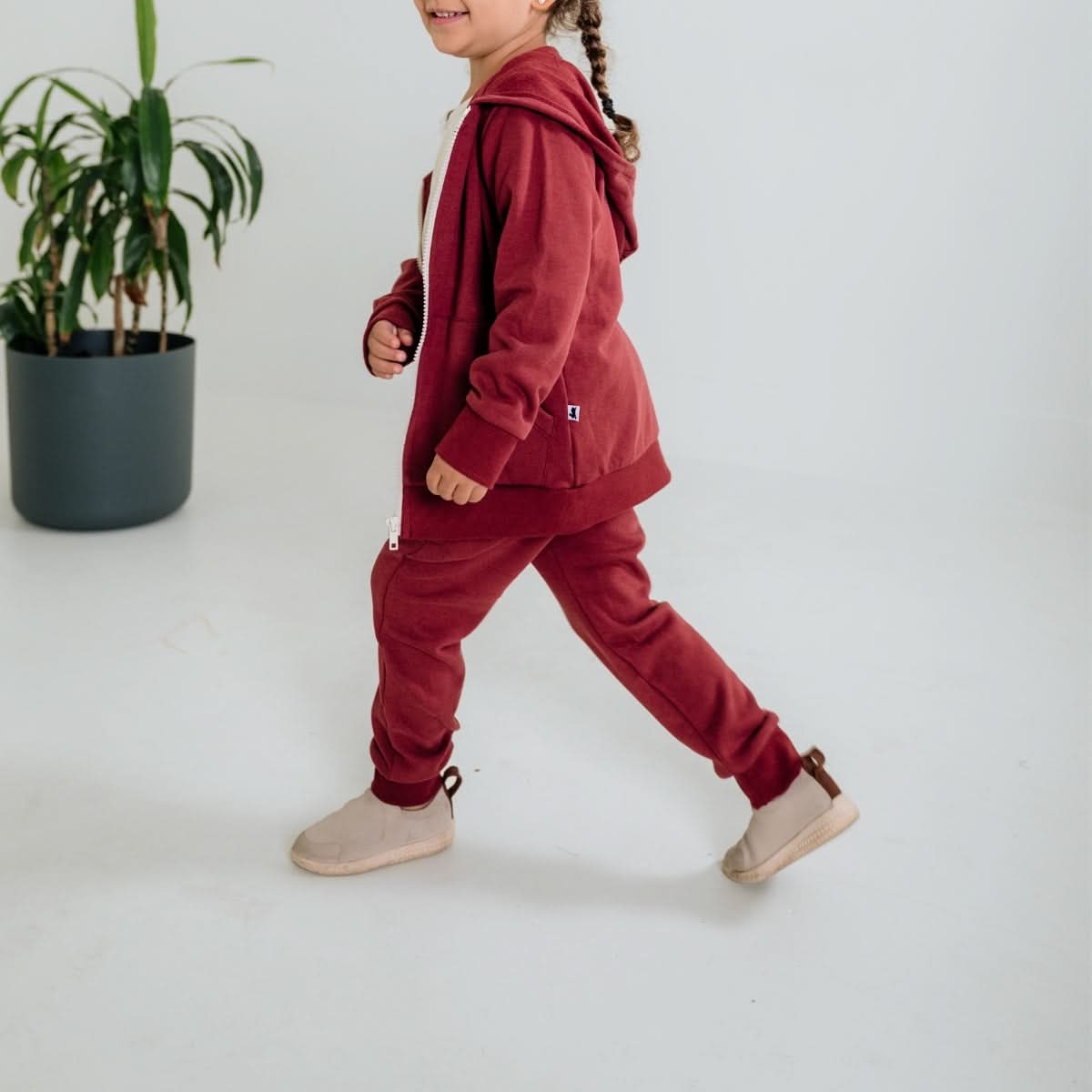 Baby/Kids' Bamboo Fleece Joggers | Terracotta