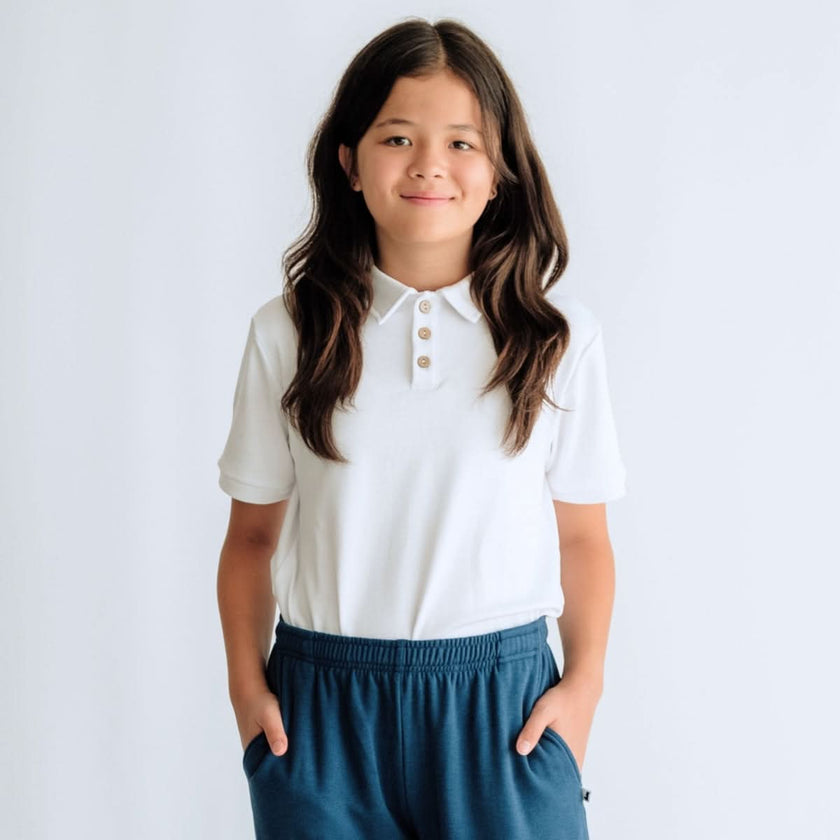 Kids' Bamboo Polo Shirt | Navy