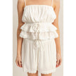 Peplum Cami Top With Lace Detailing