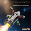 Mini Remote Control Drone Rocket Toy with LED Lights, Foldable RC Aircraft