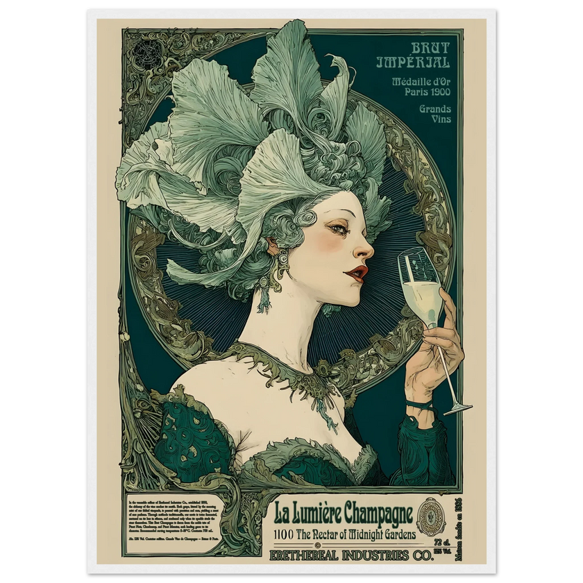 La Lumière Champagne - Poster & Framed Print