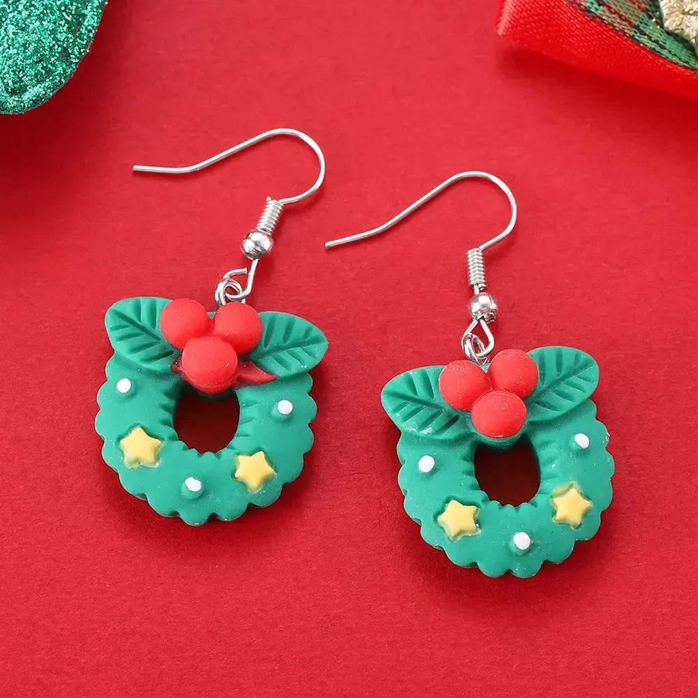 Creative Cartoon Christmas Earrings Fashion