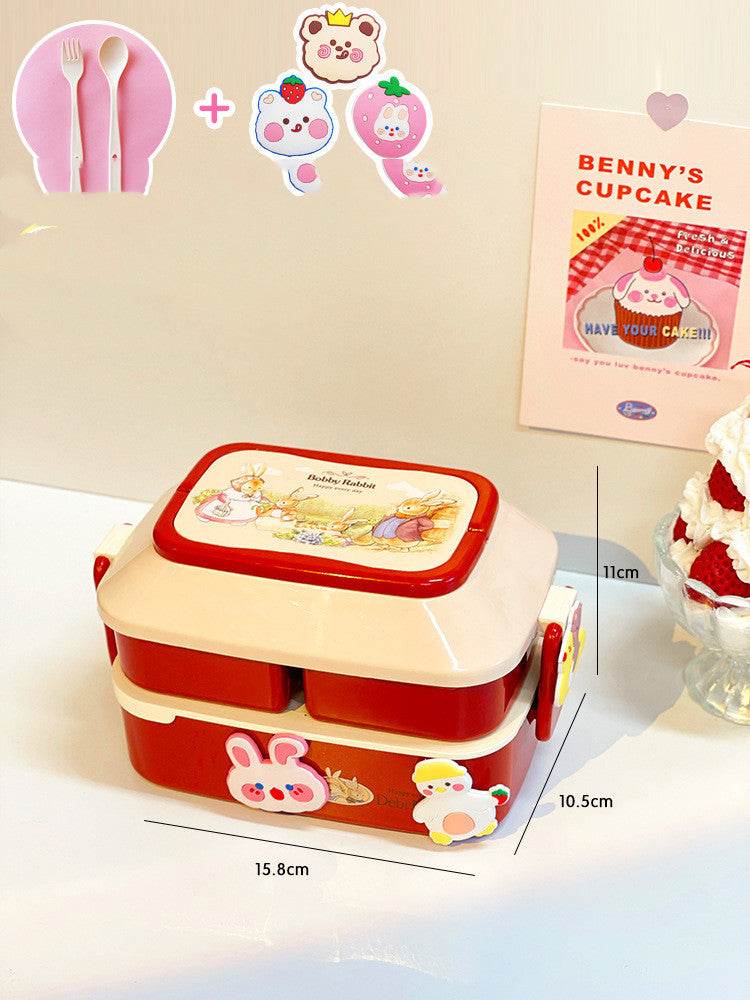 Cute Cartoon Multi-tiered  Kids Bento Lunch Box