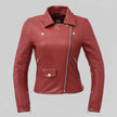 Women’s Lightweight Leather Fashion Jacket | Soft Naked Cowhide Casual Moto Style