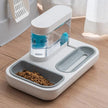 Automatic Pet Cat Feeder & Water Dispenser – 2-in-1 Auto Food & Water Station for Cats & Dogs (Blue / White)