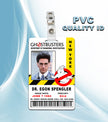 Ghostbusters Egon Spengler ID Badge PVC