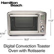 HAMILTON BEACH Surecrisp Digital Air Fry Oven - 31193C